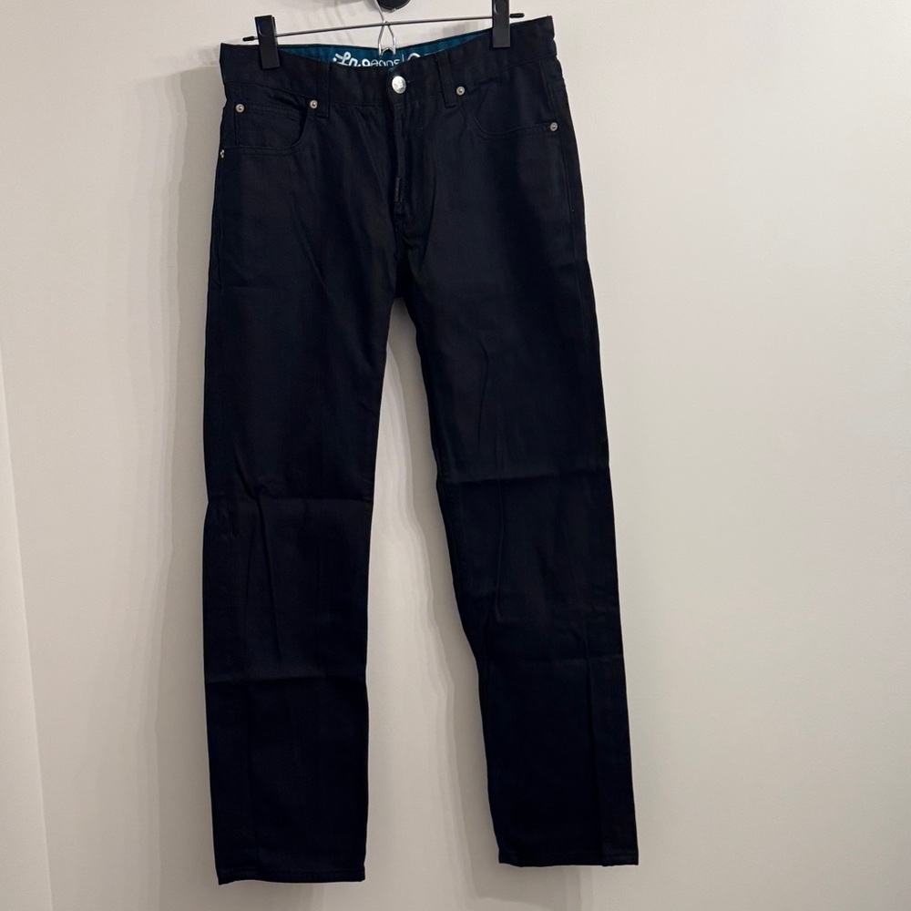 Men's Black Straight-Leg Jeans - Unbranded
